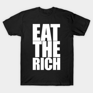 Eat The Rich, White T-Shirt